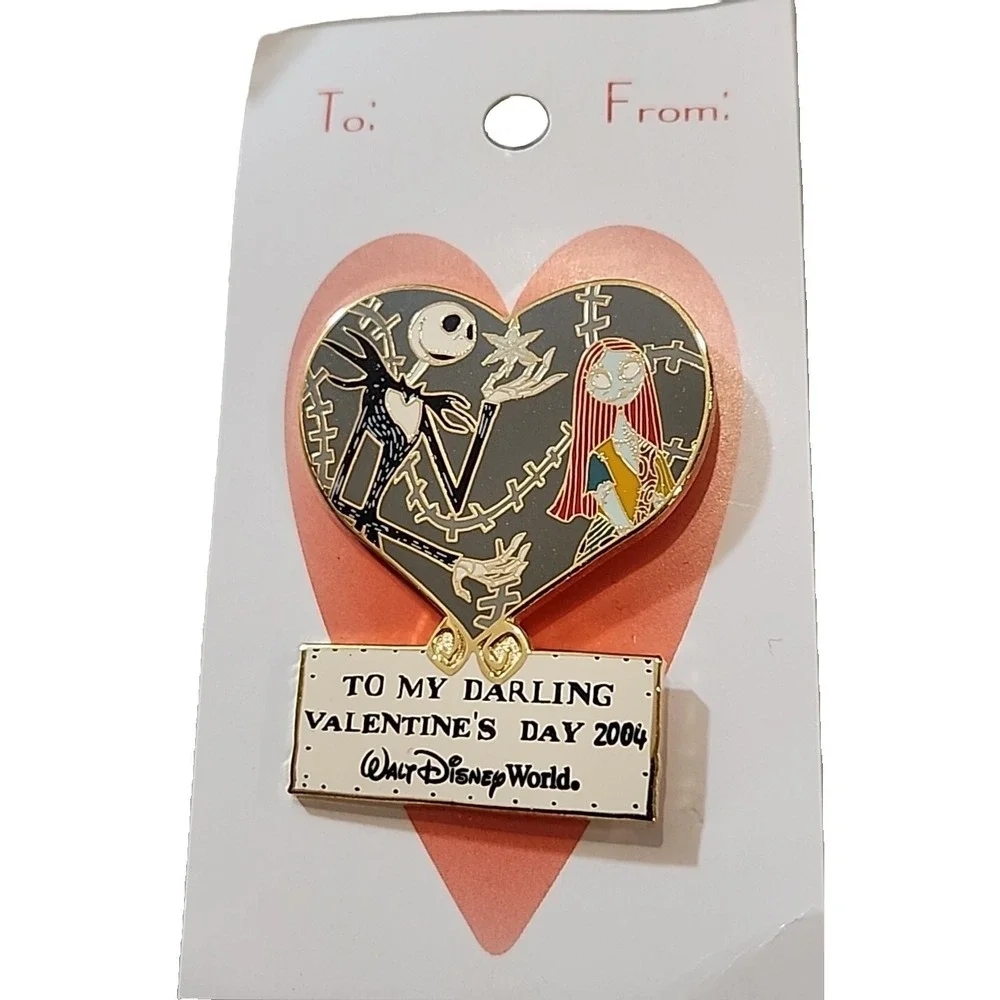 Disney Pin 28184 Nightmare Before Christmas Jack Sally Sweetheart Valentine 2004